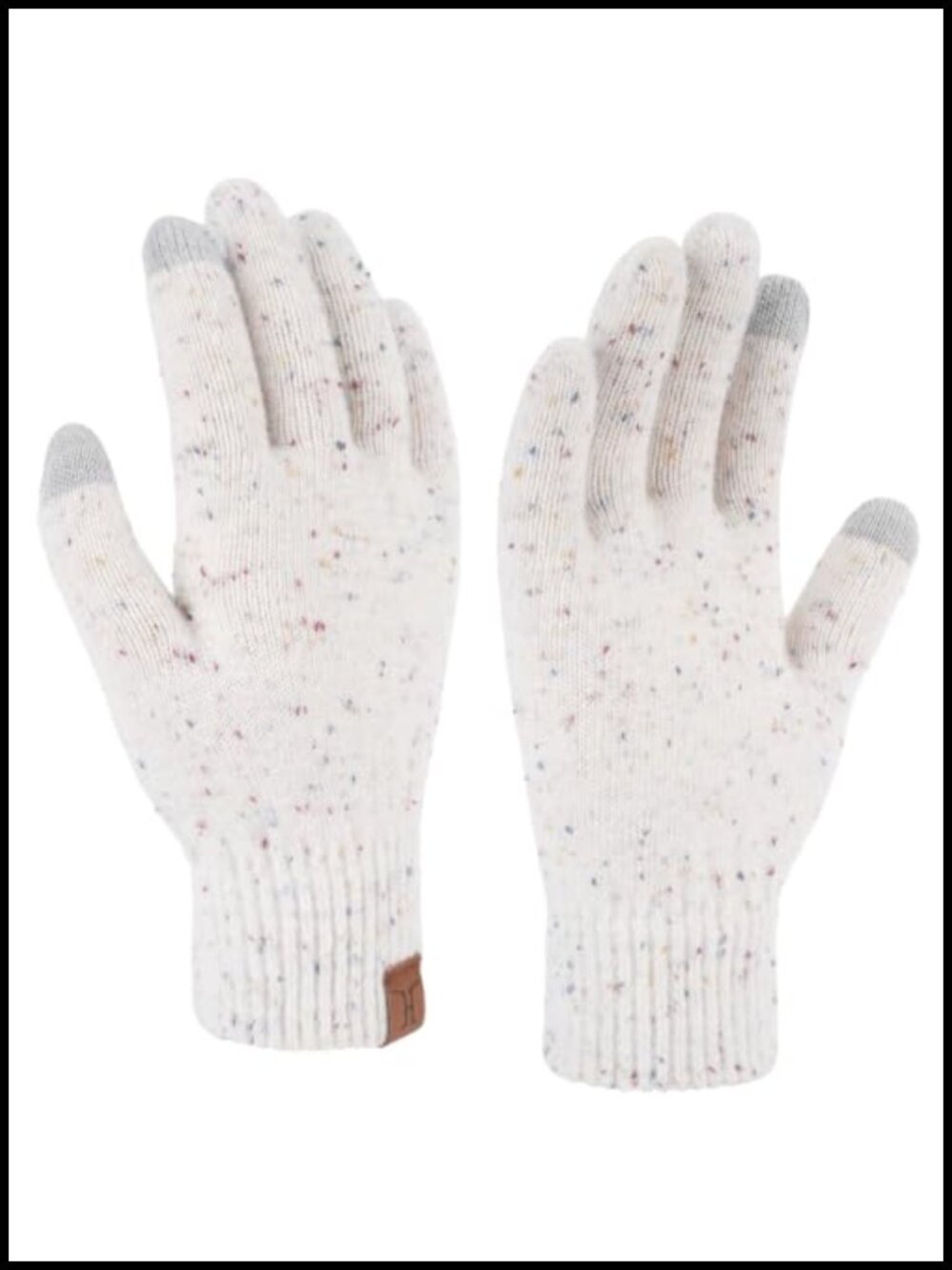 Wool Blend Touch Screen Winter Gloves for Women Warm Knit Cold Weather